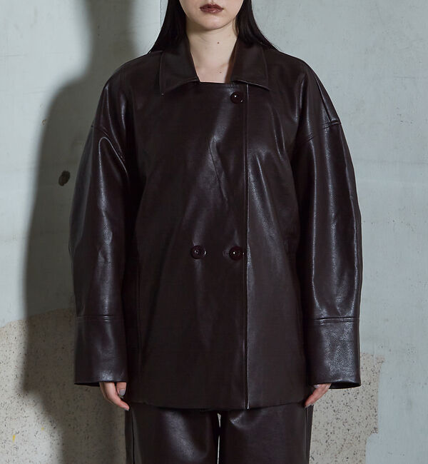 NOMINE「フェイクレザー オーバー ジャケット」|その他|