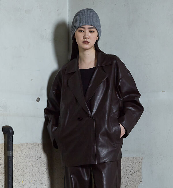 NOMINE「フェイクレザー オーバー ジャケット」|その他|