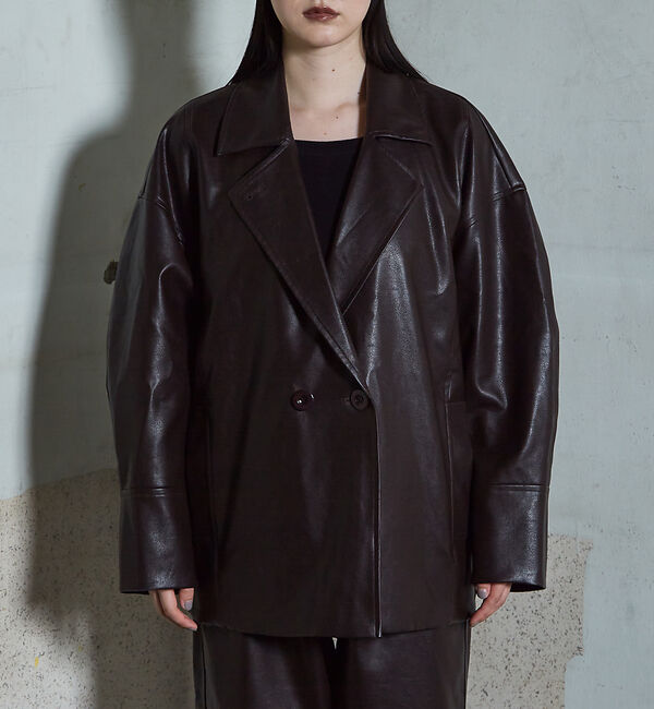 NOMINE「フェイクレザー オーバー ジャケット」|その他|