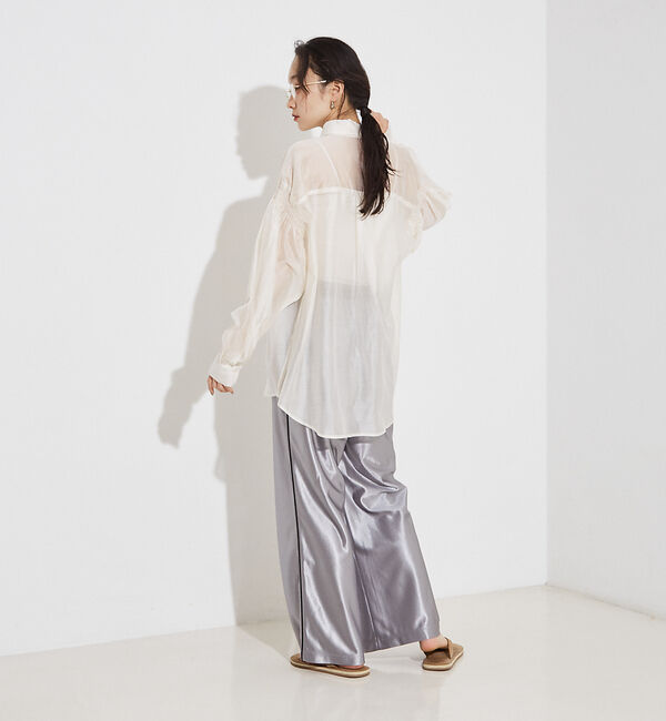 NOMINE「シアー シャーリング シャツ」|シャツ・ブラウス|