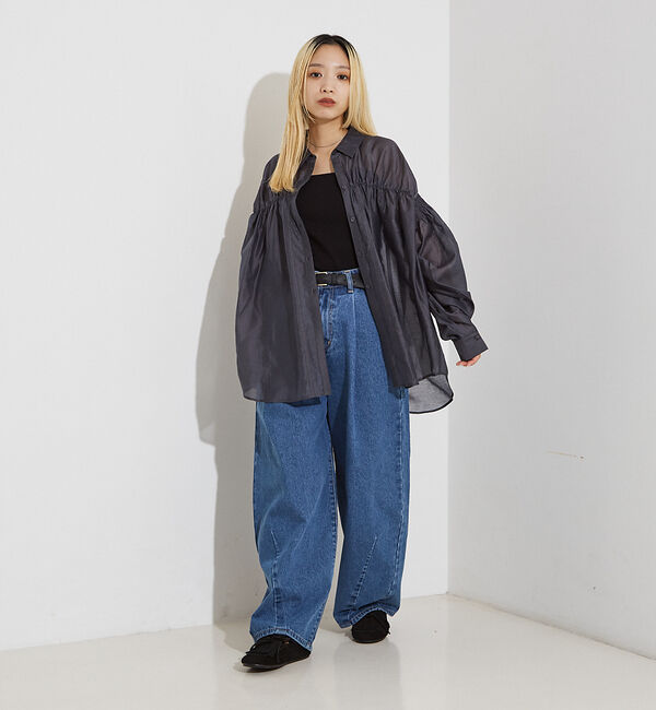 NOMINE「シアー シャーリング シャツ」|シャツ・ブラウス|