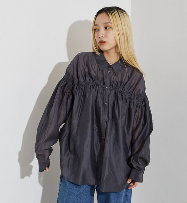 NOMINE「シアー シャーリング シャツ」|シャツ・ブラウス|