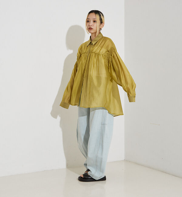 NOMINE「シアー シャーリング シャツ」|シャツ・ブラウス|