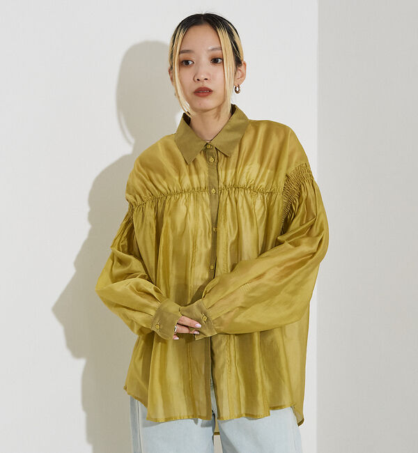 NOMINE「シアー シャーリング シャツ」|シャツ・ブラウス|
