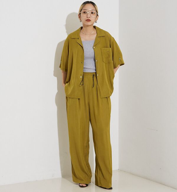 NOMINE「【セットアップ対応】ヴィンテージサテン ドロストコード パンツ」|その他|