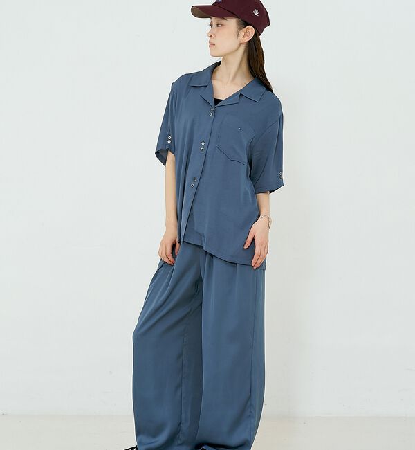 NOMINE「【セットアップ対応】ヴィンテージサテン ドロストコード パンツ」|その他|