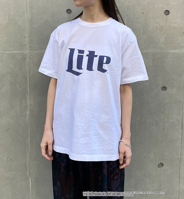 NOMINE「【GOOD ROCK SPEED】Miller LITE ロゴ半袖 Tシャツ」|Tシャツ・カットソー|