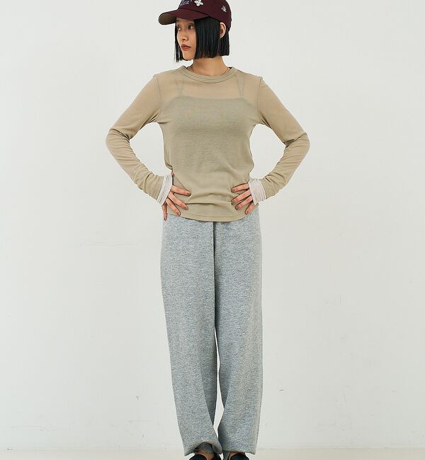 NOMINE「ダブルスリーブ シアー ロンT」|Tシャツ・カットソー|