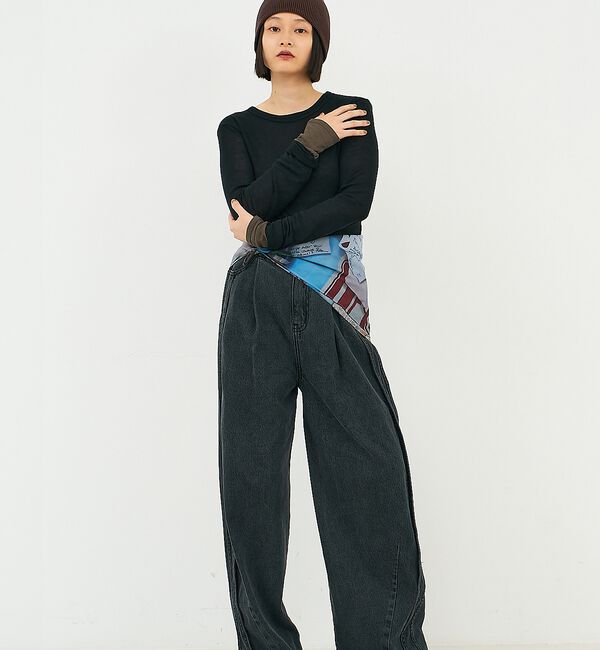 NOMINE「ダブルスリーブ シアー ロンT」|Tシャツ・カットソー|