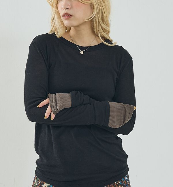 NOMINE「ダブルスリーブ シアー ロンT」|Tシャツ・カットソー|