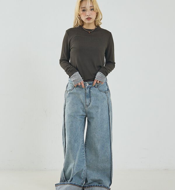 NOMINE「ダブルスリーブ シアー ロンT」|Tシャツ・カットソー|