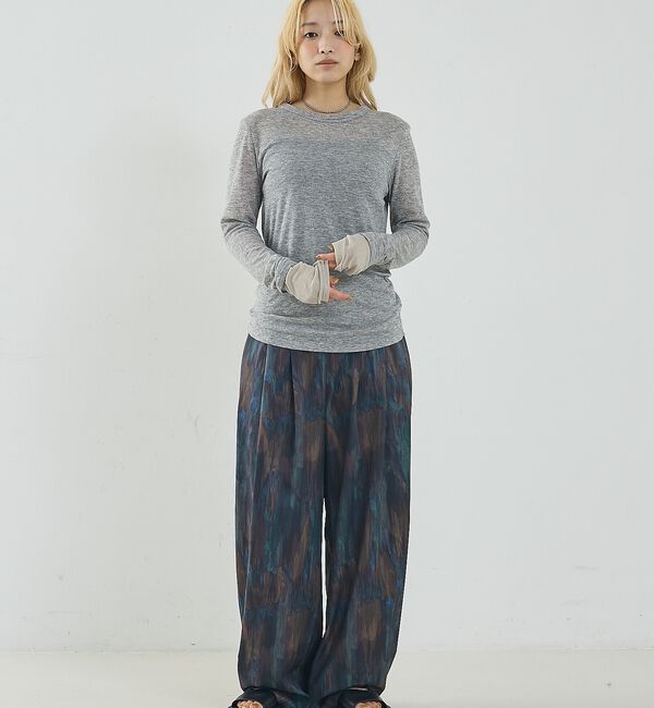 NOMINE「ダブルスリーブ シアー ロンT」|Tシャツ・カットソー|