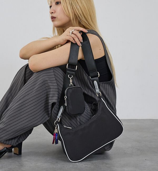 NOMINE「【cheek】square shoulder スクエア ショルダーバッグ」|ショルダー・メッセンジャー|