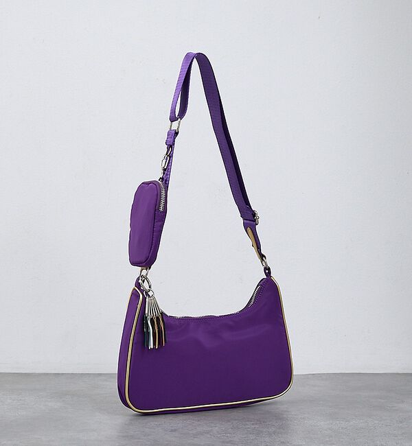 NOMINE「【cheek】square shoulder スクエア ショルダーバッグ」|ショルダー・メッセンジャー|パープル