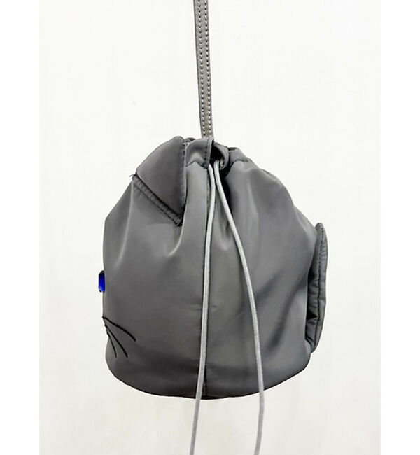 NOMINE「【FAVORI】黒猫 灰猫 巾着ショルダーバッグ」|ショルダー・メッセンジャー|