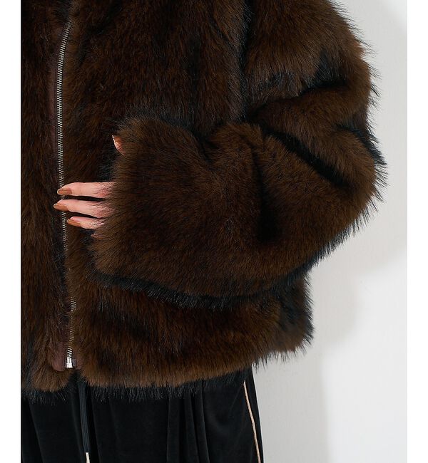 NOMINE「スタンドフェイクファーブルゾン」|ブルゾン・スタジャン|