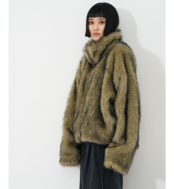 NOMINE「スタンドフェイクファーブルゾン」|ブルゾン・スタジャン|