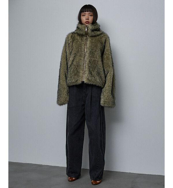 NOMINE「スタンドフェイクファーブルゾン」|ブルゾン・スタジャン|