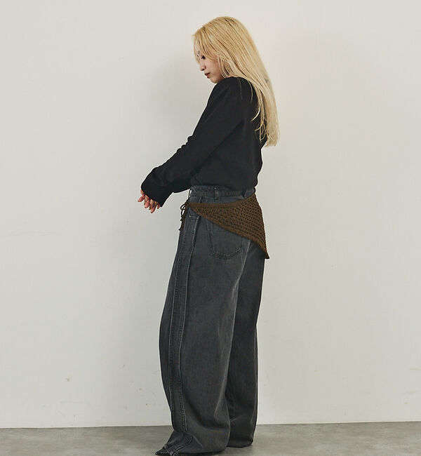 NOMINE「【Stuart Austin】透かし編み クロシェニット スカーフ」|バンダナ・スカーフ|