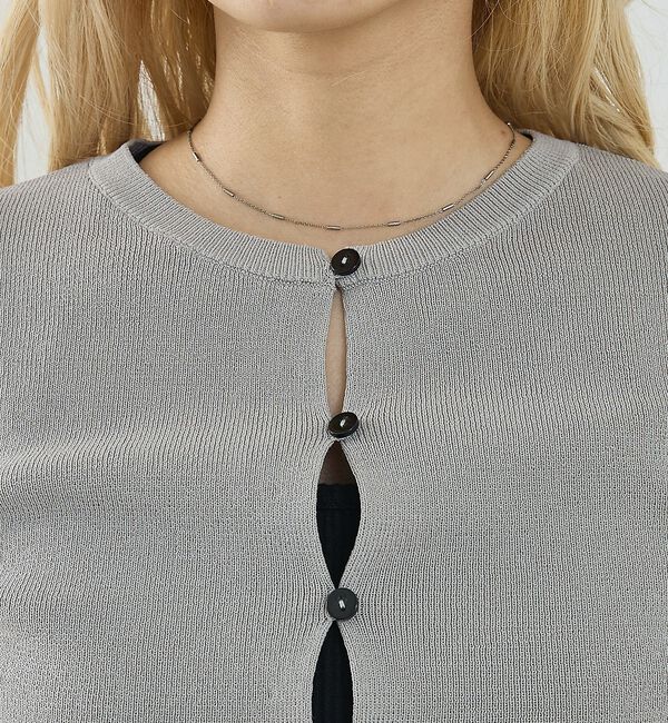 NOMINE「バイカラーコンパクトカーディガン」|カーディガン|