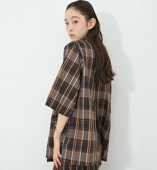 NOMINE「【セットアップ対応】ハーフスリーブ チェック ジャケット」|その他|