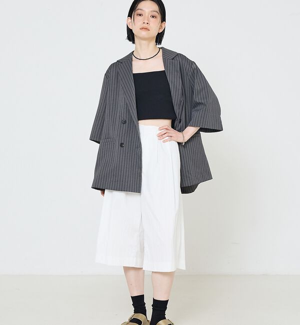 NOMINE「ハーフスリーブダブルジャケット【予約】」|テーラードジャケット|