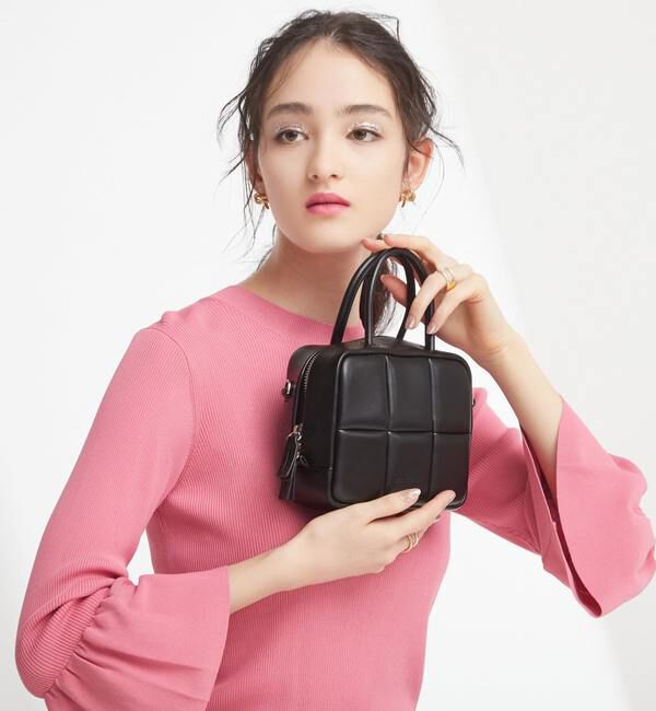 TIARA「ベルスリーブリブニット」|ニット・セーター|ピンク