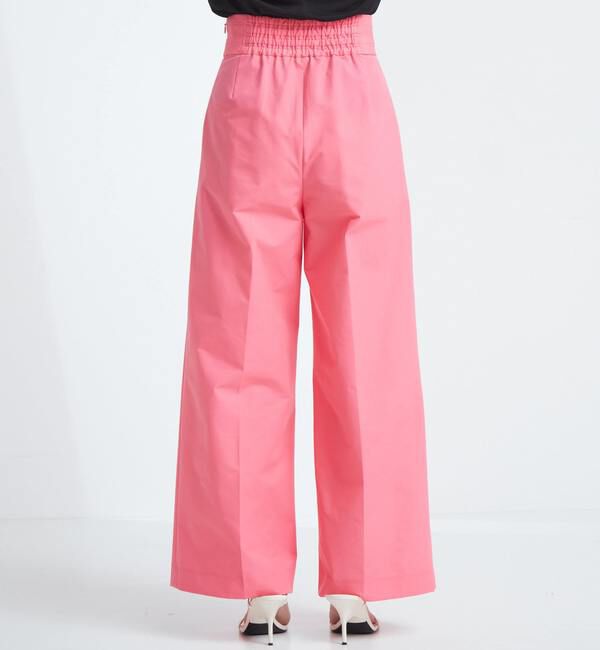 TIARA「センタープレスワイドパンツ」|スラックス|