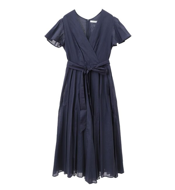 TIARA「【MARIHA/マリハ】マドモアゼルのショートスリーブドレス」|ワンピース|ネイビー