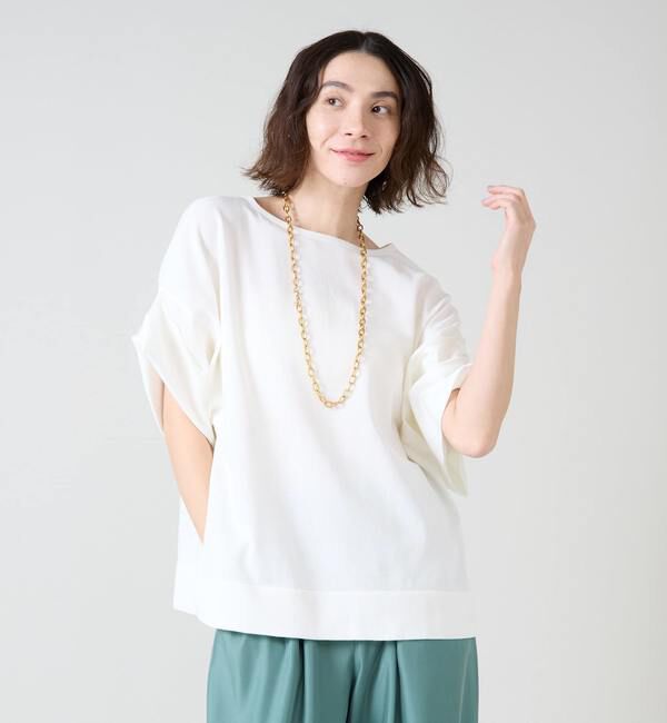 Liesse「袖サテンニット」|ニット・セーター|