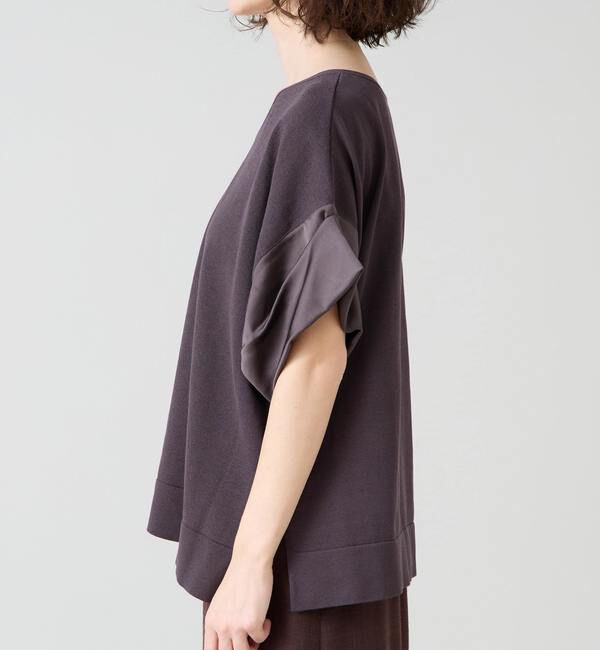 Liesse「袖サテンニット」|ニット・セーター|