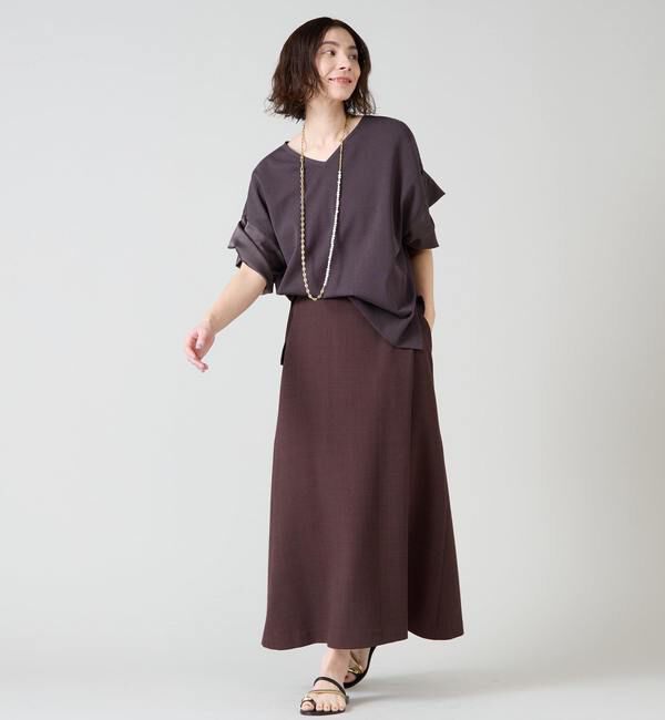 Liesse「袖サテンニット」|ニット・セーター|