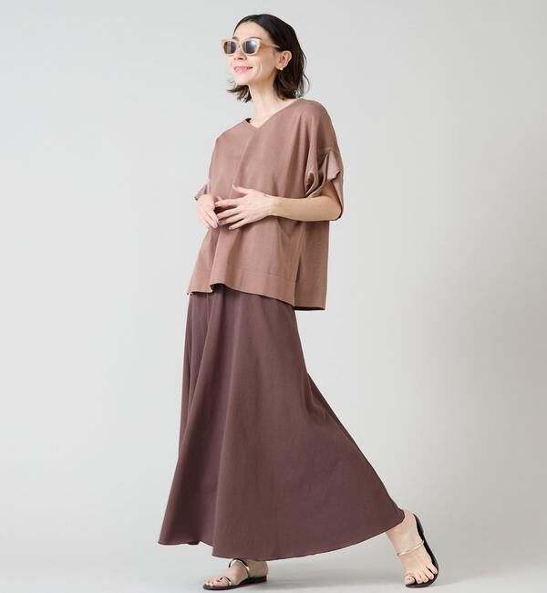 Liesse「袖サテンニット」|ニット・セーター|