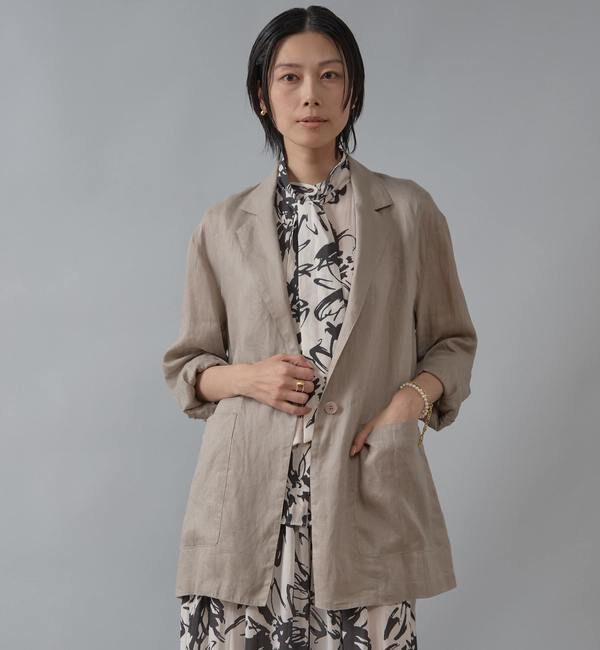 Liesse「リネンライトジャケット」|テーラードジャケット|