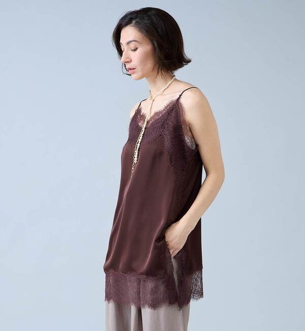 Liesse「レーストリムキャミソール」|シャツ・ブラウス|