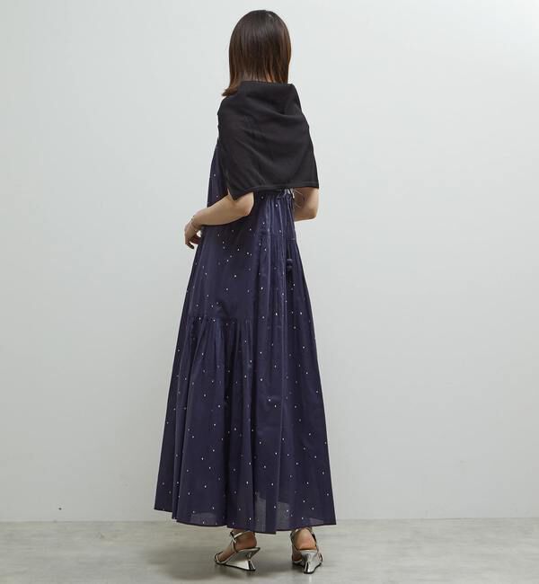Soffitto「インド綿ドット刺繍キャミティアードワンピース」|ワンピース|