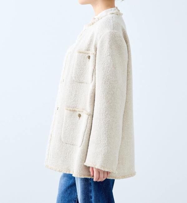 A_「【A_/エース】BALIノーカラーコート」|その他|