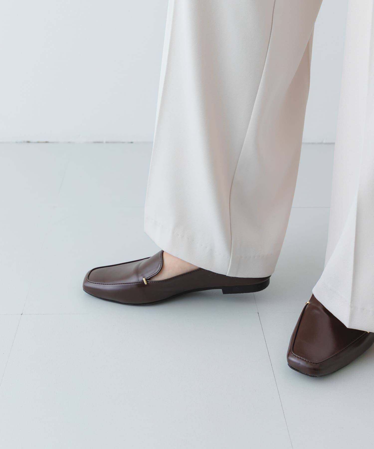 RODE SKO「『MADE IN JAPAN』スクエアトゥプチメタルローファー」|ローファー|