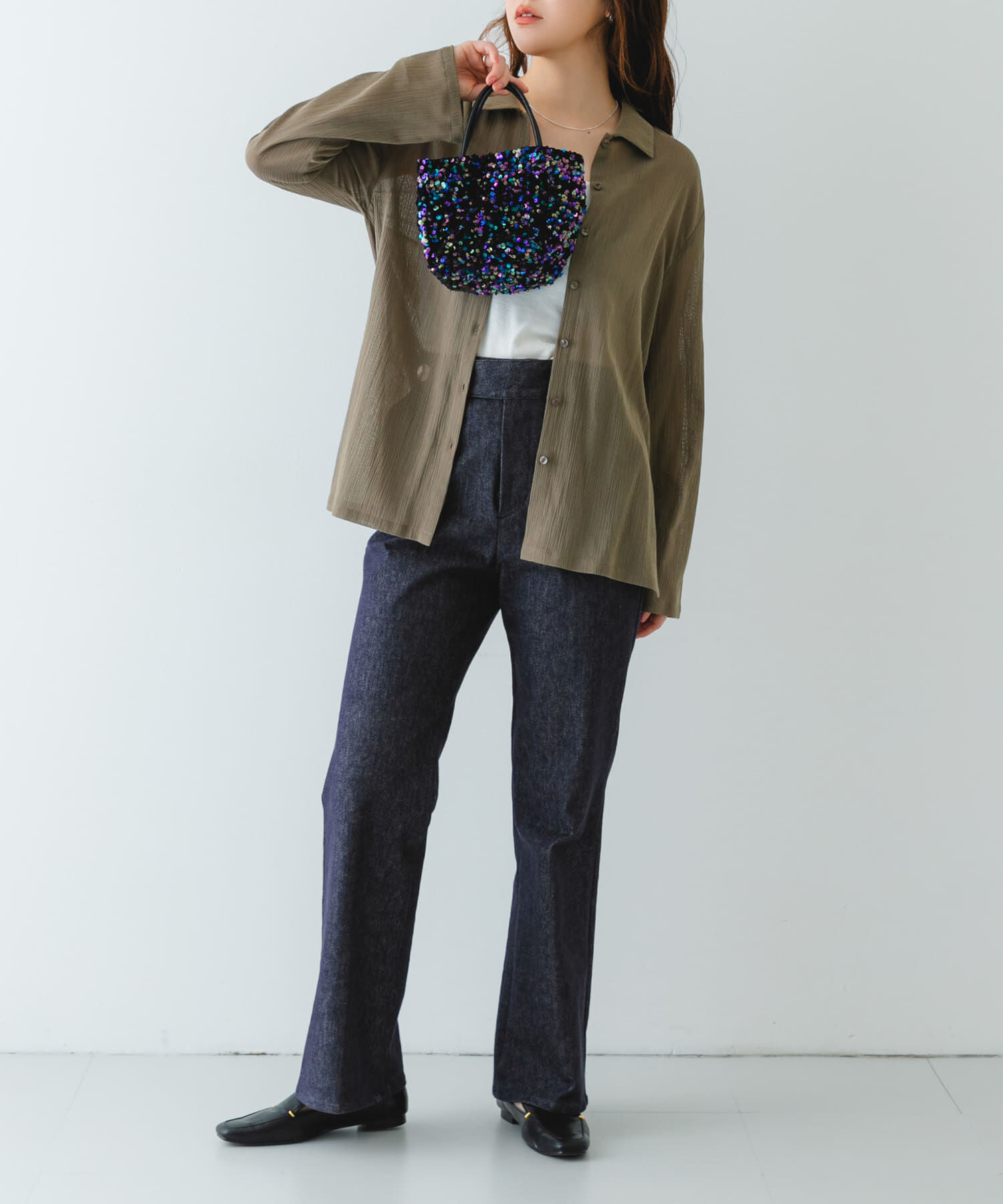 RODE SKO「チェーン付きスパンコールバッグ」|ショルダー・メッセンジャー|