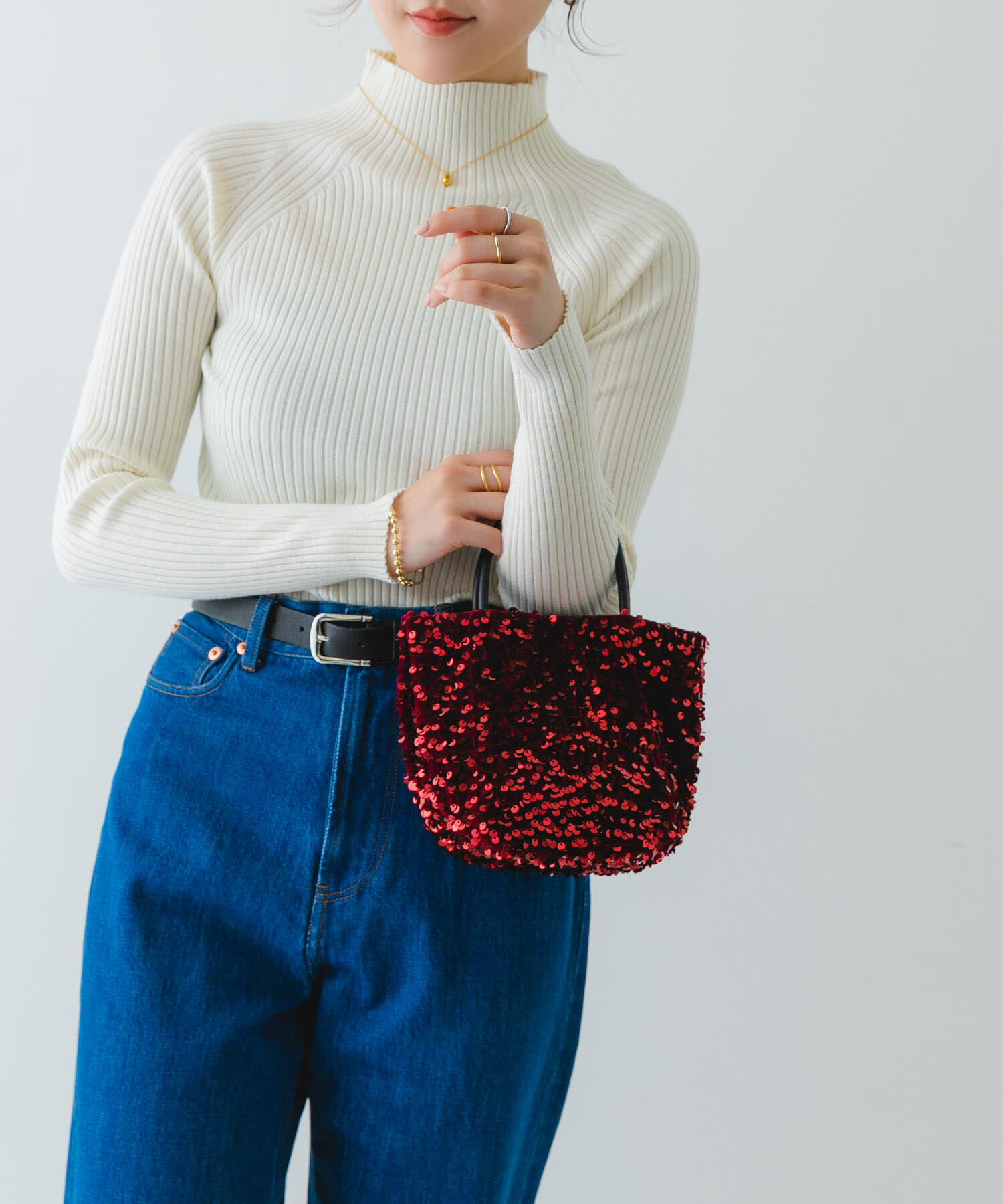 RODE SKO「チェーン付きスパンコールバッグ」|ショルダー・メッセンジャー|