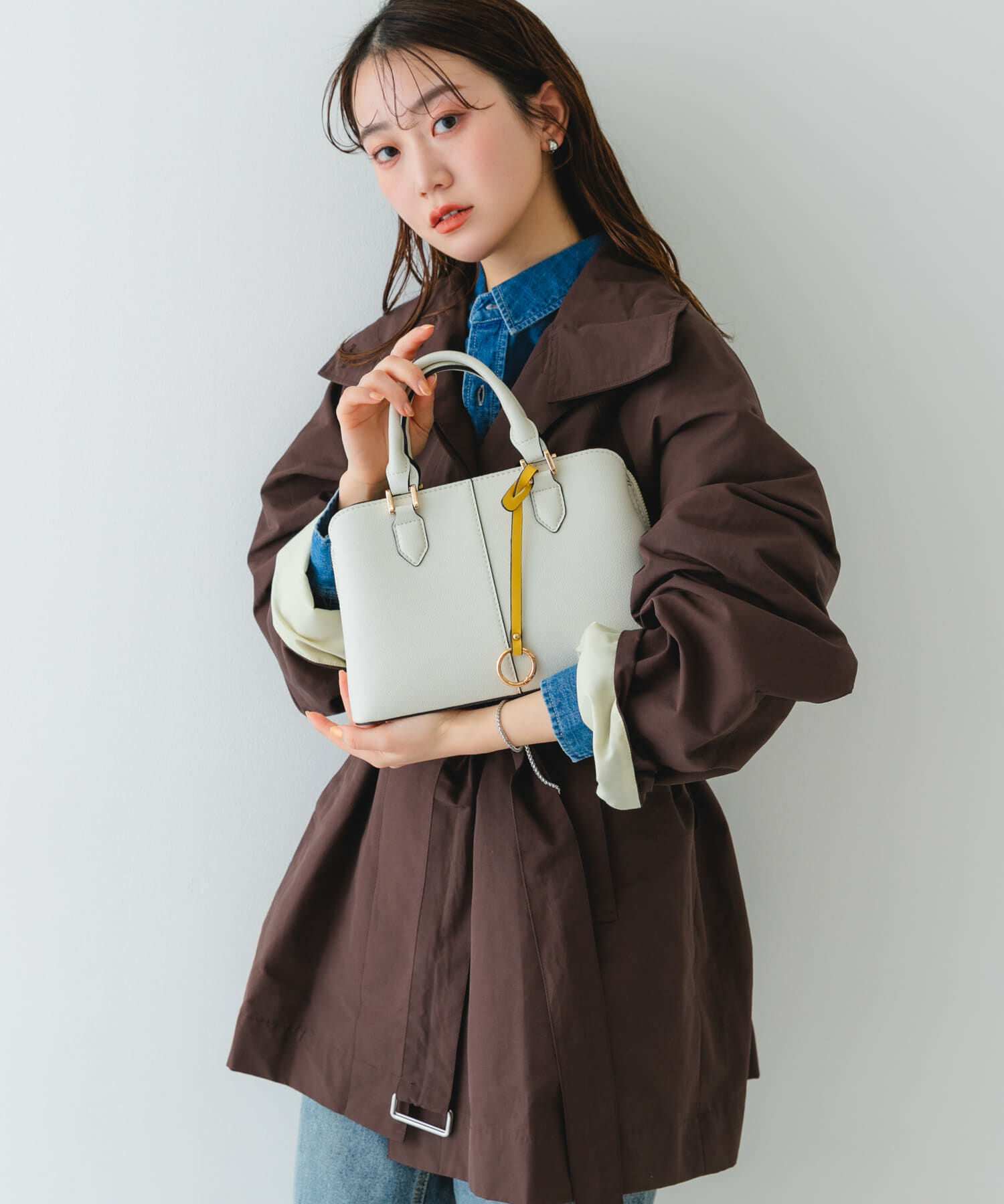 RODE SKO「センターステッチハンドバッグ」|ハンドバッグ|