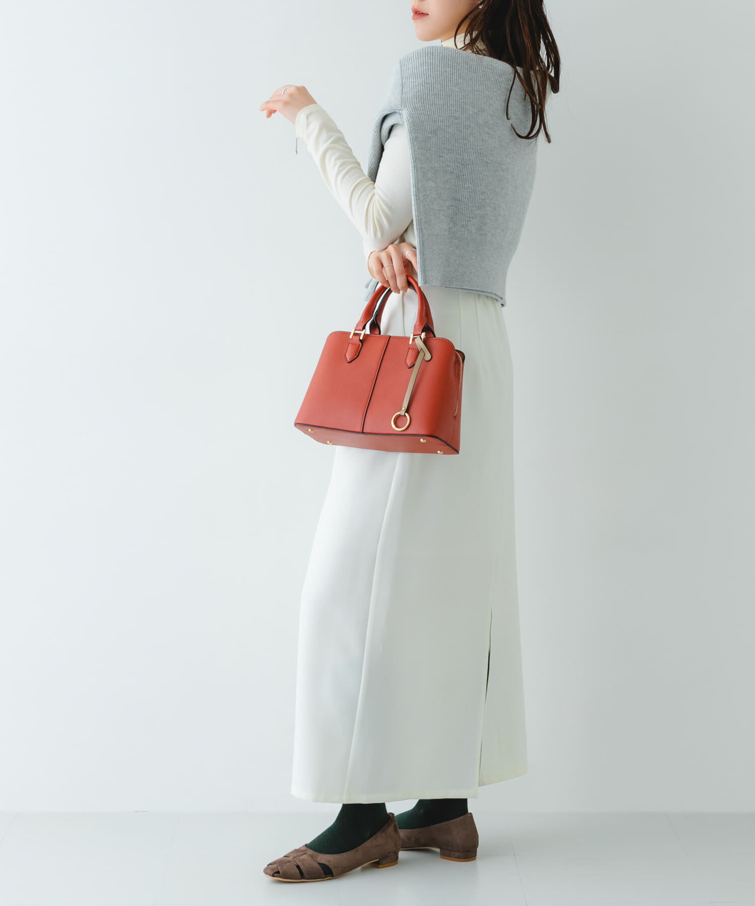 RODE SKO「センターステッチハンドバッグ」|ハンドバッグ|