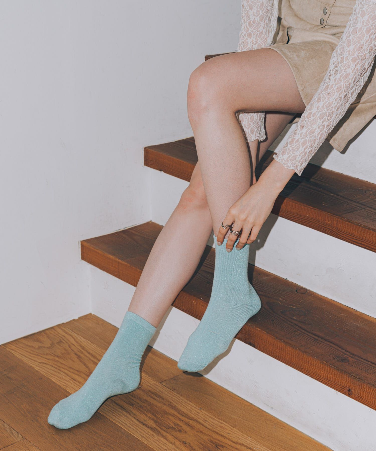 SMELLY「ラメカラーソックス」|ソックス|