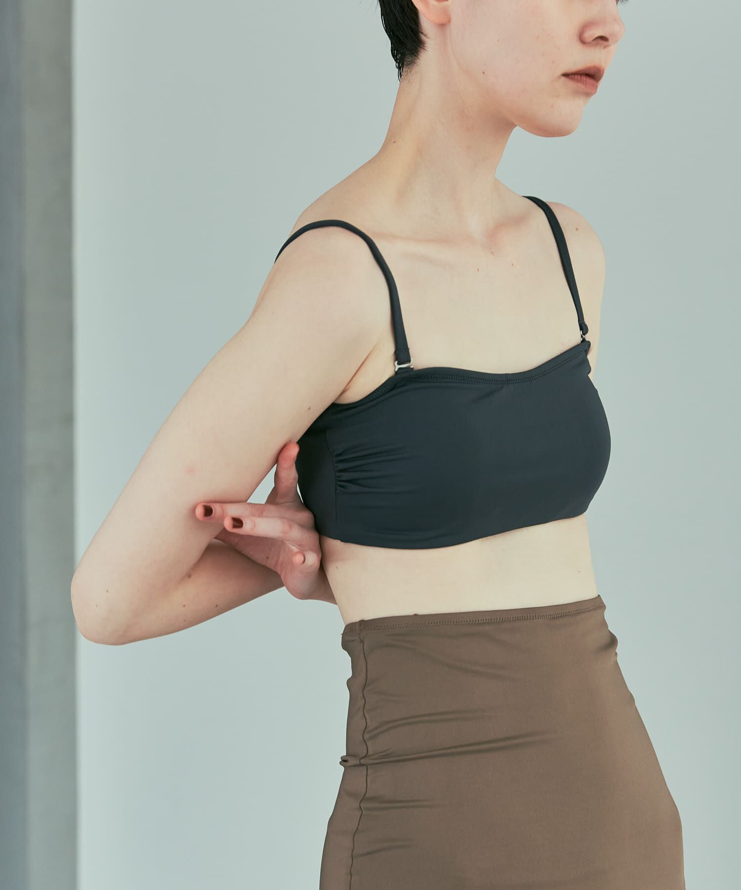 URBAN RESEARCH「『2サイズ展開』『UVカット』Swim URBAN RESEARCH　スイム2WAYブラ」|ビキニ|チャコールグレー