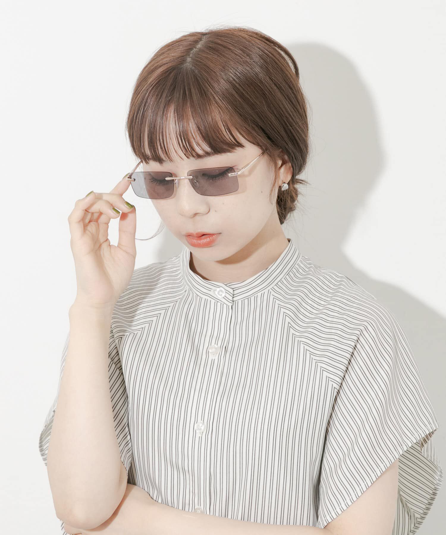 SMELLY「リムレスカラーサングラス」|メガネ|