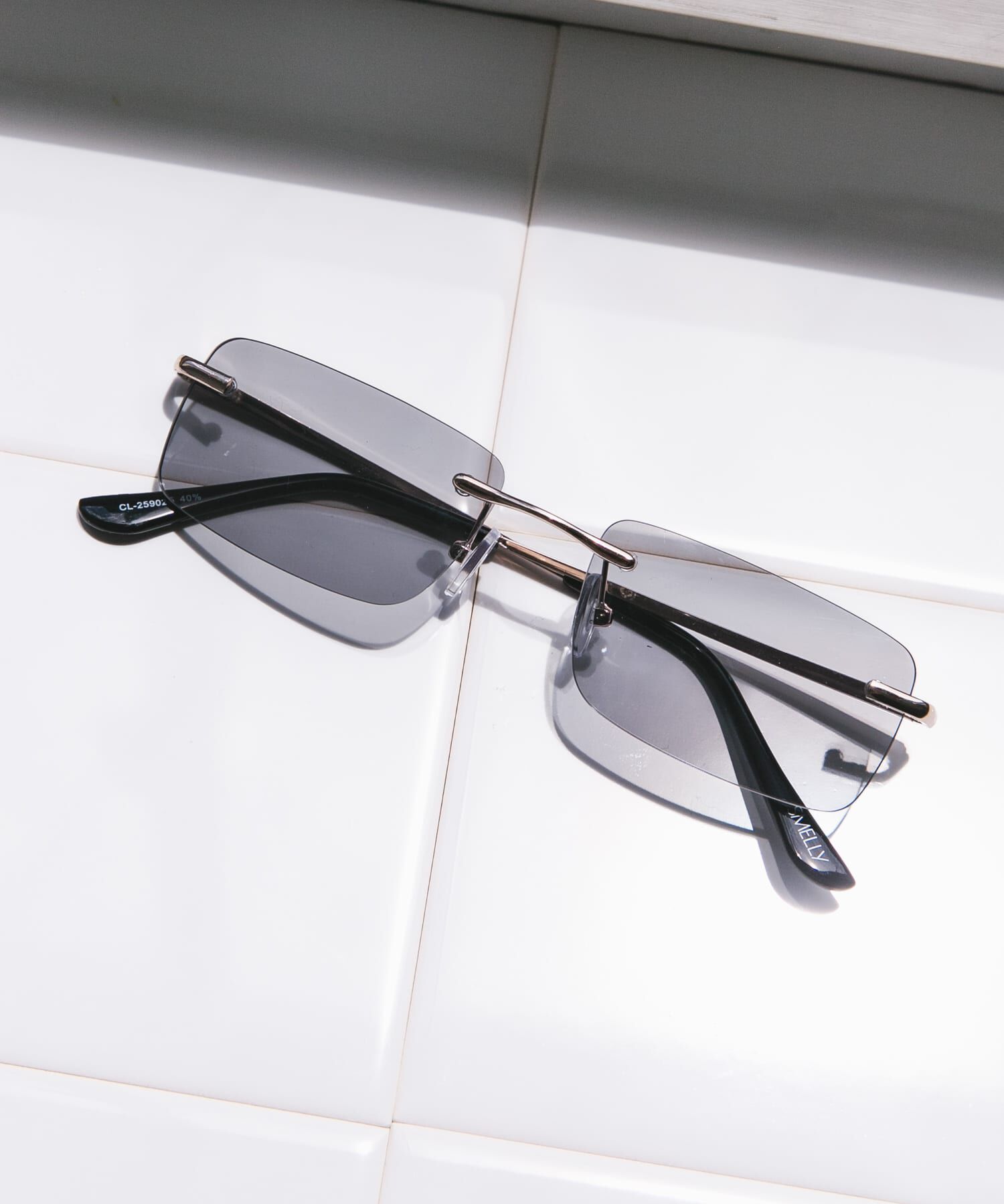 SMELLY「リムレスカラーサングラス」|メガネ|