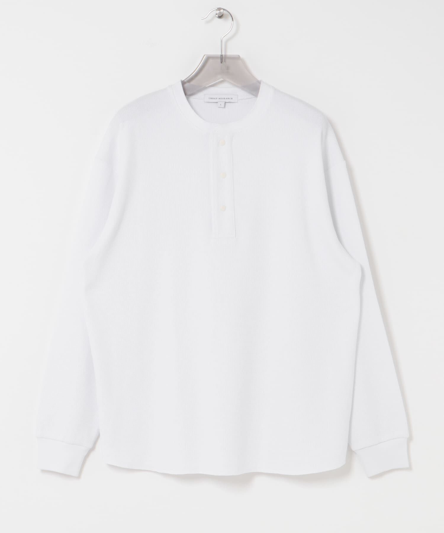 URBAN RESEARCH「『UR TECH』度詰めワッフルヘンリーロングスリーブ」|Tシャツ・カットソー|