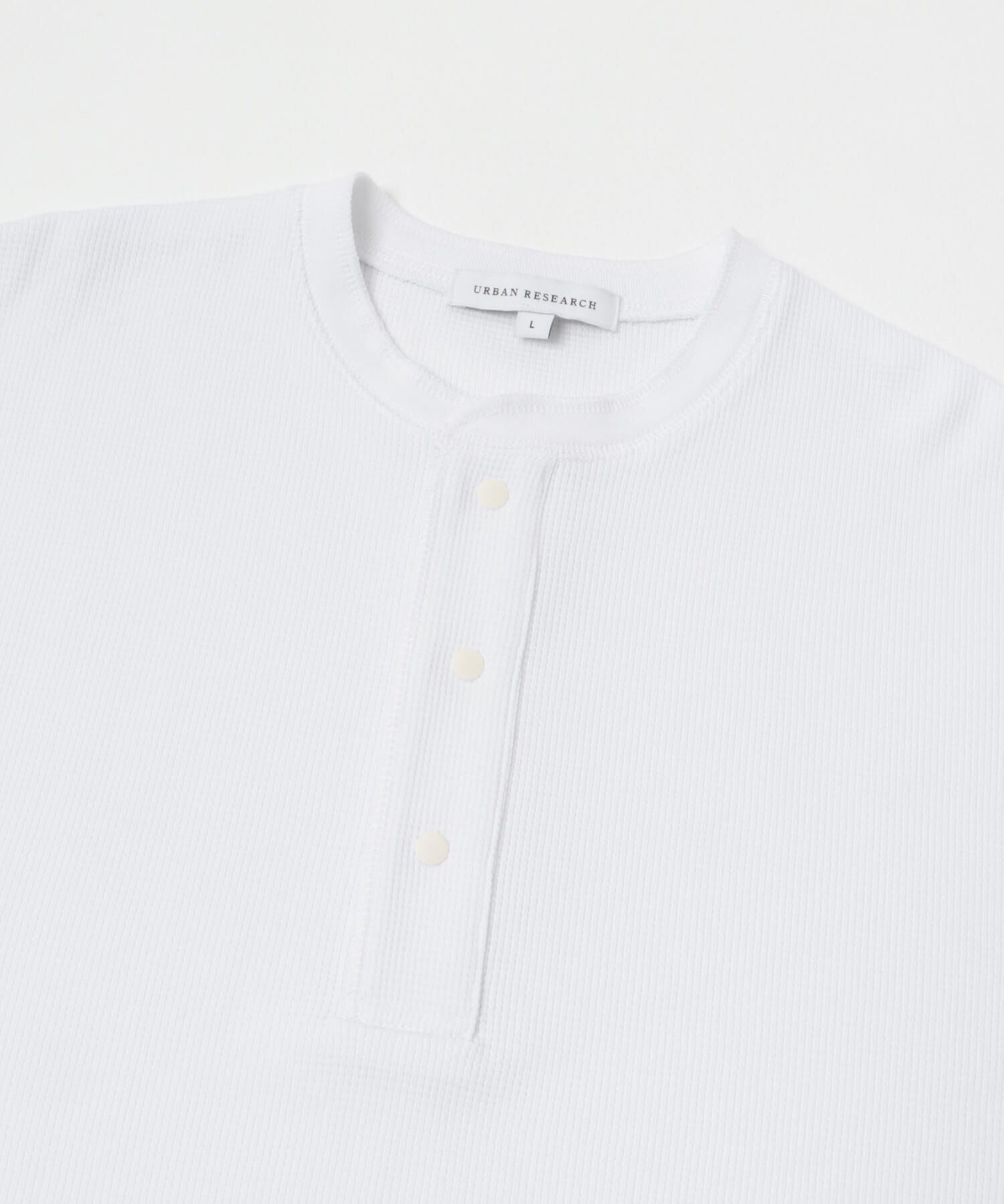 URBAN RESEARCH「『UR TECH』度詰めワッフルヘンリーロングスリーブ」|Tシャツ・カットソー|