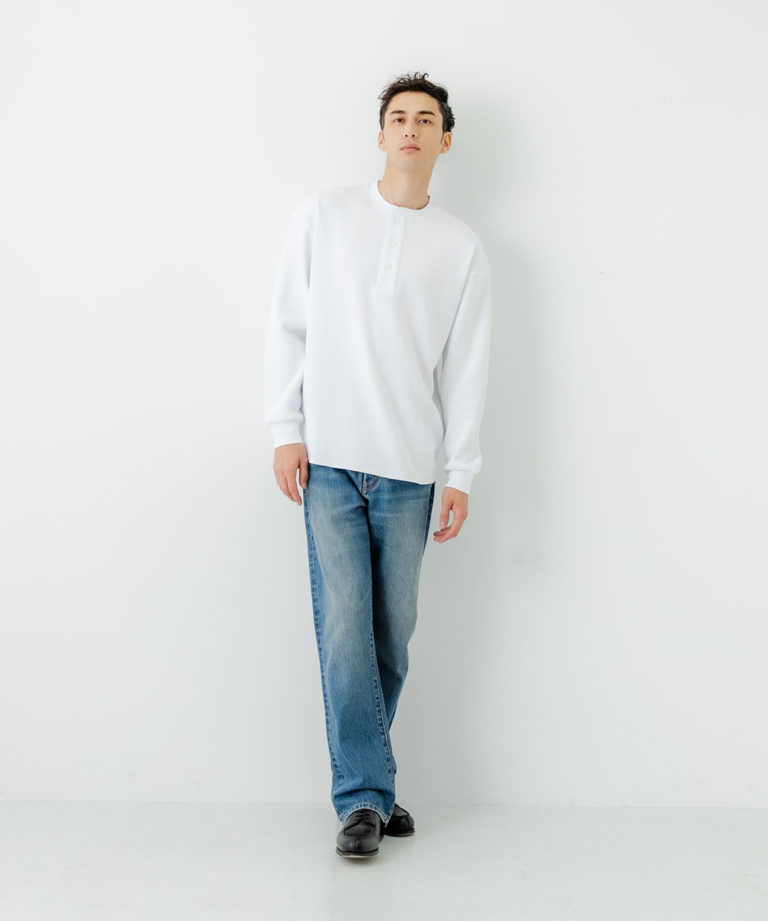 URBAN RESEARCH「『UR TECH』度詰めワッフルヘンリーロングスリーブ」|Tシャツ・カットソー|