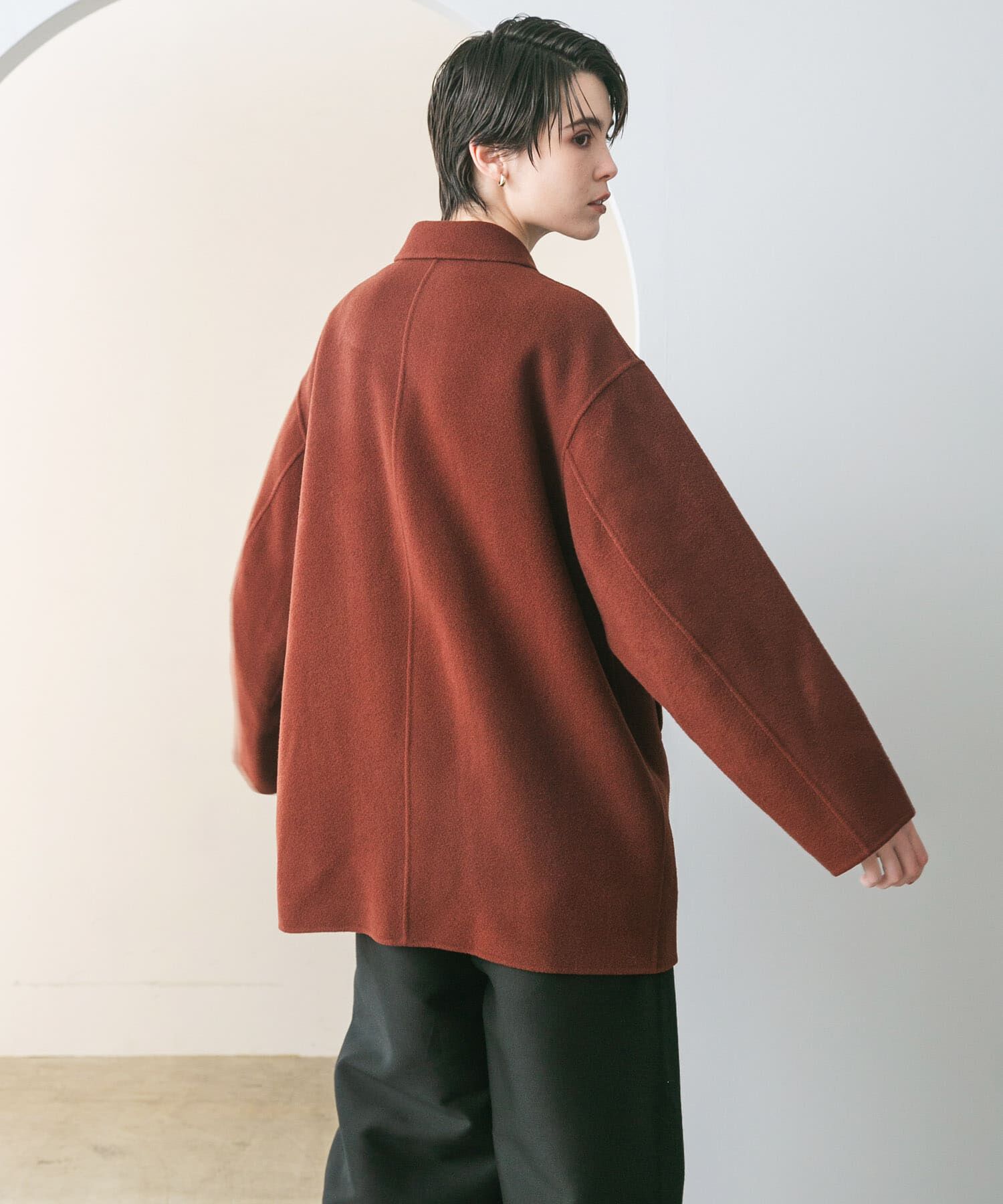 URBAN RESEARCH「スーパー140ステンカラーリバーミドルコート」|ステンカラーコート|